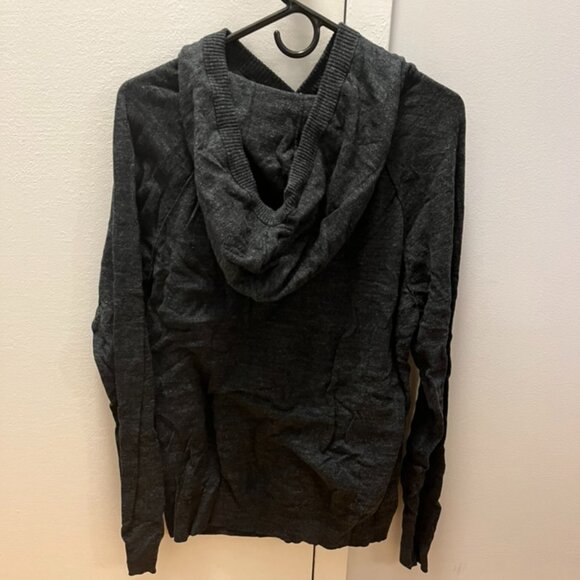 Old Navy Men's Dark Grey Long Sleeve Large Hoodie Shirt - Picture 2 of 2